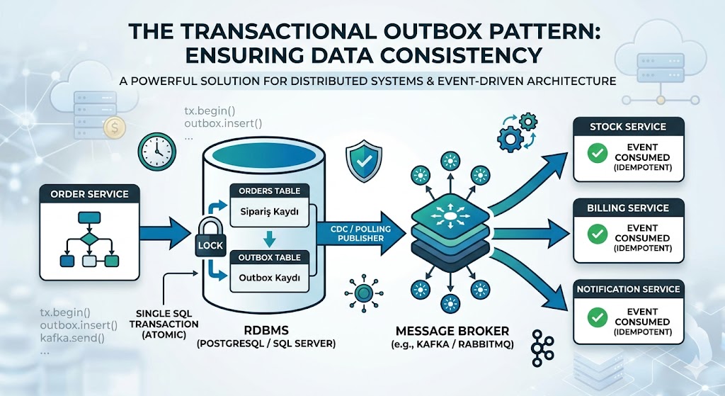 Dağıtık Sistemlerde "Dual-Write" Problemi ve Transactional Outbox Pattern Çözümü